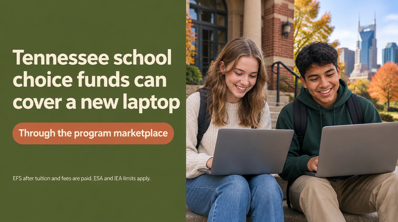 Tennessee EFS and ESA new laptop for Nashville students: one device a year after tuition is paid